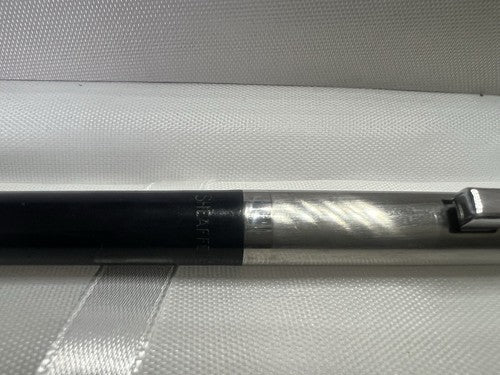 🔴 SHEAFFER's penna sfera nera cromata clip a scatto vintage