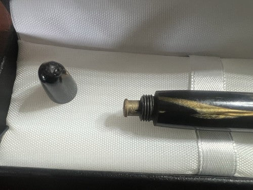 🔴 ASTURA penna stilografica 82 celluloide pulsante di fondo vintage SCRIVE