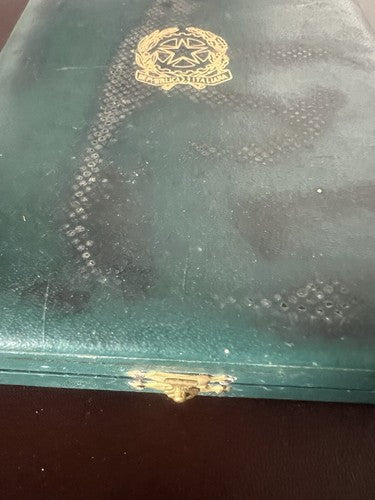 🔴 CAVALIERE scatola medaglia onorificenza custodia astuccio cofanetto N.4