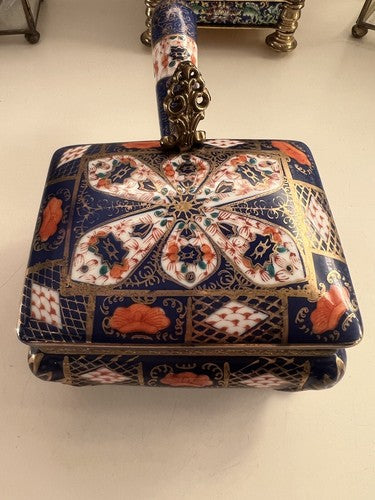 🔴 Handbemalter Keramik-Bonbonhalter/Kekshalter, vielseitig verwendbares Vintage-Tablett 