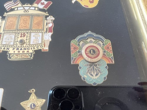 🔴 LIONS CLUB Stati Uniti San Francisco Philadelphia pin's smalti vintage