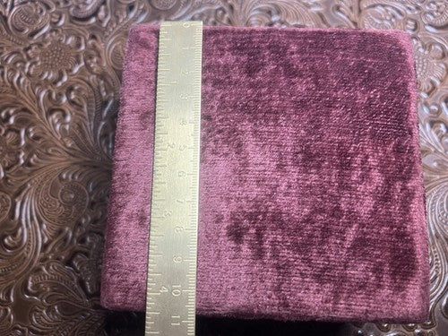 Sheffield Box IN Velvet Burgundy Hollow Internal Diameter 7 CM