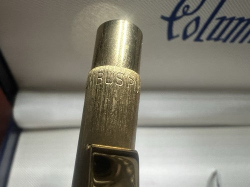 Columbus Pen Sphere Plated Gold Marking Perfectly With Pencil Case Vintage