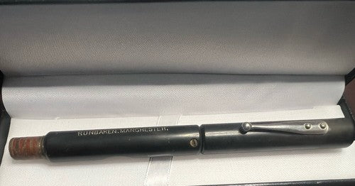 🔴 RUNKBAKEN MANCHESTER Testoskop Bakelit-Stift Zirkel SELTEN Vintage 1930 