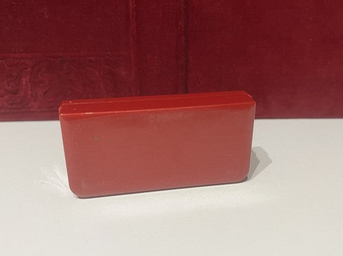 🔴 ROTARY CLUB scatola INTERNATIONAL rosso interno floccato, vintage L 8, P 4 cm