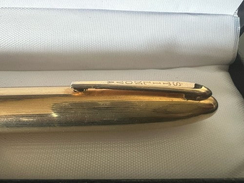 🔴 STILNOVA Füllfederhalter 53 Zelluloid Goldfeder Italienisch 1950 schreibt 