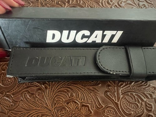 🔴 DUCATI penna stilografica lacca rossa Performance FP DUC4703 porta penne NOS