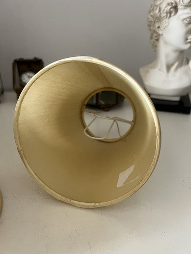 🔴 paralumi PLISSE' per lampada, lume beige campana beige 5 PEZZI