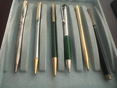Penne Sphère Laque Métal Lalex Sakura Ed Autres Vintage Lot 6 Pcs