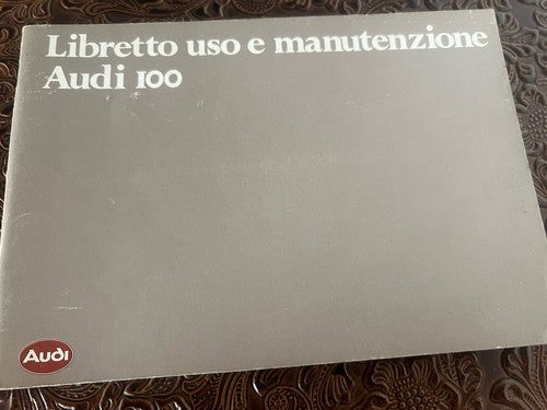 Audi 80 Booklet Car Use Maintenance Italian Original Vintage 