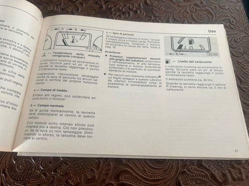 Volkswagen Jetta Booklet Car Use Maintenance Italian Original Vintage Retro