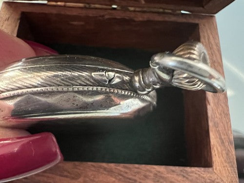 🔴 REMONTOIR orologio tasca ARGENTO 800 cilindri manuale da revisionare parti