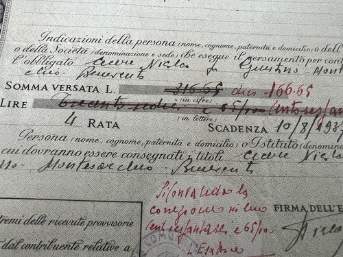 Regno Italie Location Redimibile 5 pour Cento 24 Pièces 1937-1938-1939