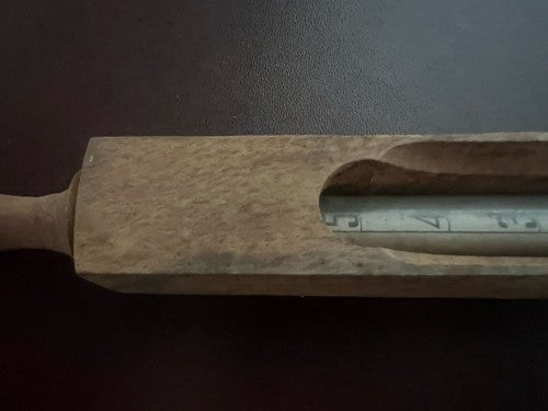 Celsius Thermomètre Ecope Verre Collection Protection Bois Vintage