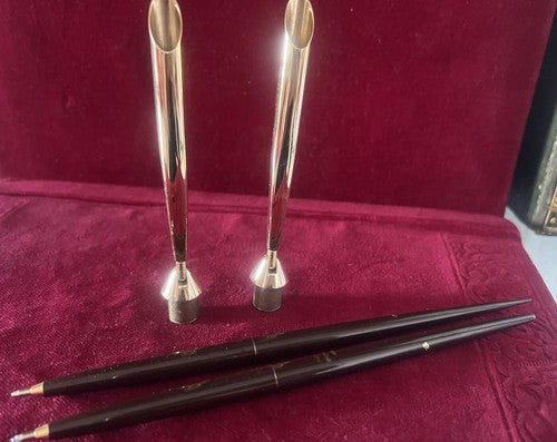 🔴 SHEAFFER penne sfera stilofori DECOR BALLPOINT supporti boccalini 1970