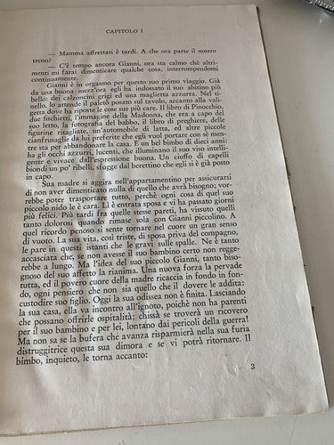 🔴 Libro romanzo GIANNI SON QUI Elda Calderini Cenobio Milano vintage 1945