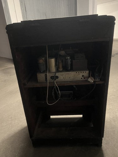 🔴 LA VOCE DEL PADRONE radio grammofono mobile legno noce FUNZIONA VINTAGE