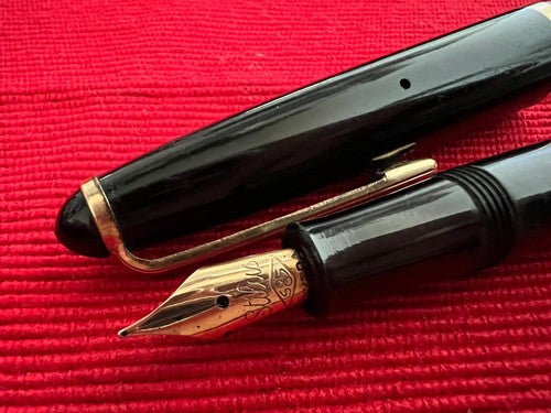 Stilus Stylo-Plume Stylo à Plume 111 P Or 14K Piston Italienne Vintage 1950