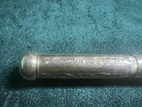 🔴 UHLMANN'S ETERNO matita retrattile aminata oro ciondolo chatelaine antica