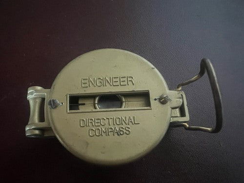 🔴 Bussola ENGINEER Directional compass di metallo dorata funzionante