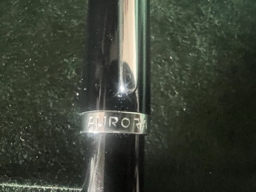 🔴 AURORA penna sfera Style nera con profili cromati scrive