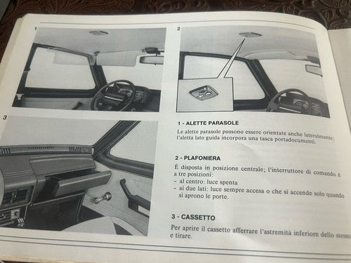Giulietta Booklet Car Use Maintenance Italian Original Vintage