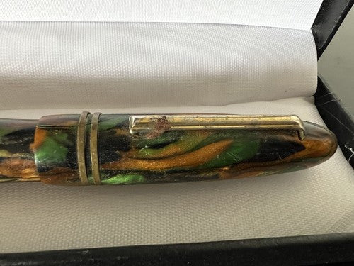Stylo-Plume Stylo à Plume Marbré Multicolore A Cartouche Écrit Vintage 