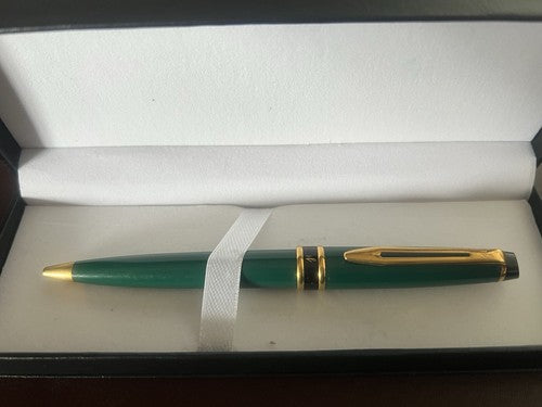 🔴 WATERMAN penna sfera resina verde smeraldo Emisphere francese scrive