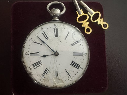 PG DENIER Montre Poche Homme Remontage Manuel 8 sur Hydraulique A Keys Marche