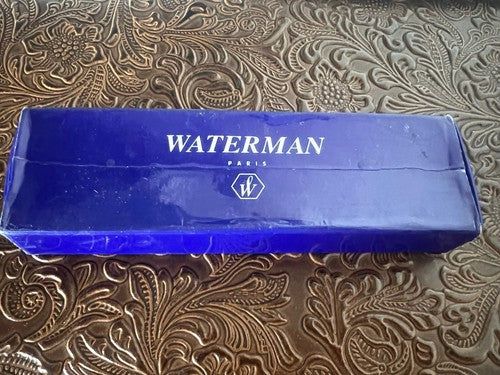 🔴 WATERMAN penna stilografica Seduction cromata profili blu a cartuccia scrive