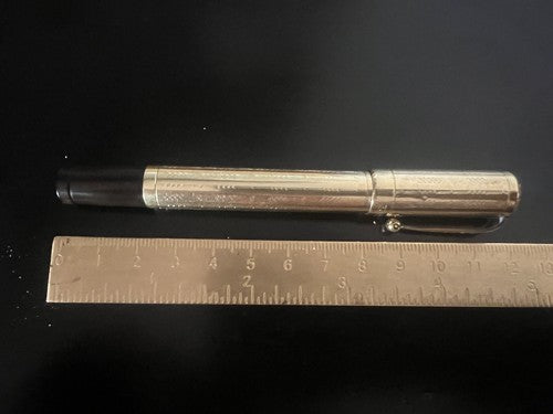 Europe Stylo-Plume Stylo à Plume Rétractable Or 14kT Fonctionne Vintage B
