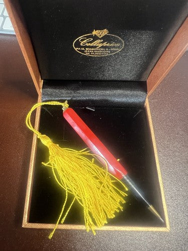 🔴 RED Bakelite mechanical pencil, bow, mechanical lead, writes vintage 