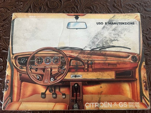 Citroen GS Livret Voiture Utilisation Entretien Berline GX Ga Original Cru 78
