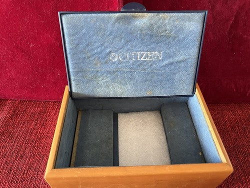🔴 CITIZEN box scatola orologio di cui una legno come foto 2 PZ
