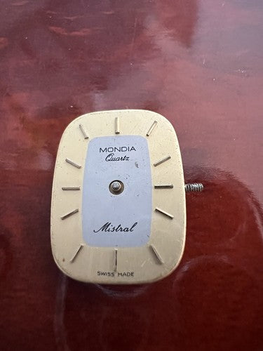 🔴 Movimento MONDIA orologio Mistral quadrante + CORONA