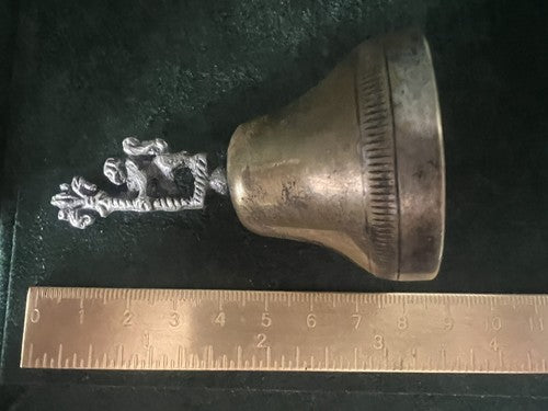 Bell Little Bell Metal Fleur de Lis Firenze 4,2 H 7,5 CM Vintage
