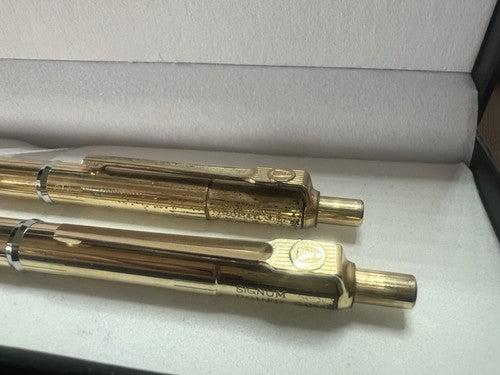 Ballograf Pen Sphere Pencil Mechanical Signum Golden Vintage 11