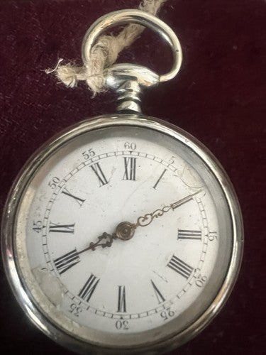 🔴 BEAOCURT pocket watch manual key curved vintage 4.4 cm 