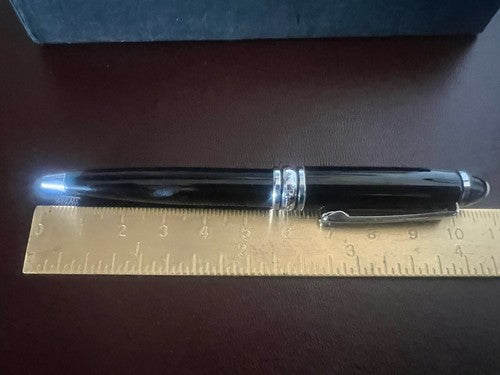 Renato Balestra Kugelschreiber, schwarzer Lackkörper mit Vintage-Etui 
