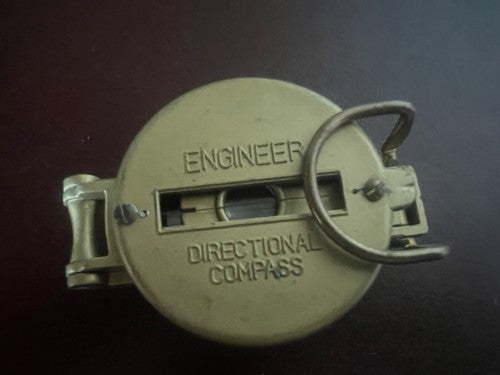 🔴 Bussola ENGINEER Directional compass di metallo dorata funzionante