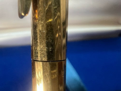 🔴 WATERMAN penna sfera Torsade placcata oro sfaccettata con astuccio vintage