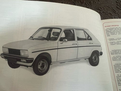 Peugeot 104 Booklet Car Use Maintenance International Original Vintage