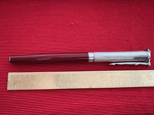 OTTAVIANI Silver Fountain Pen Solid 925 Lacquer Sculpture Body Man