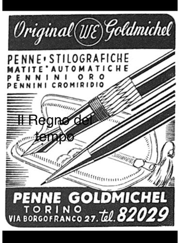 Goldmichel Lápiz Pluma Fuente Celuloide Alemania 810 Palanca Card Vintage '40