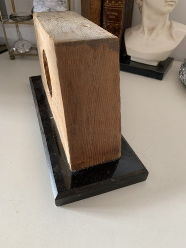 🔴 EUROPA seltener Vintage-Kamintischwecker aus Holz aus den 1930er und 1940er Jahren 