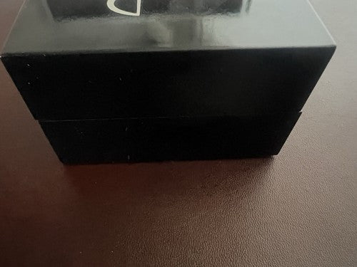 Peroso Box Earrings Cufflinks Jewel Wood Black Internal Flocked