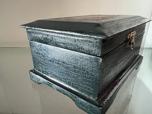 Boîte à Bijoux Chinoise Bois Coffret Trésor Trousse Vintage 8