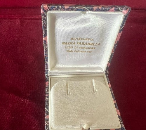 🔴 Scatole orecchini astucci custodie gioiello lotto 7 PEZZI vintage