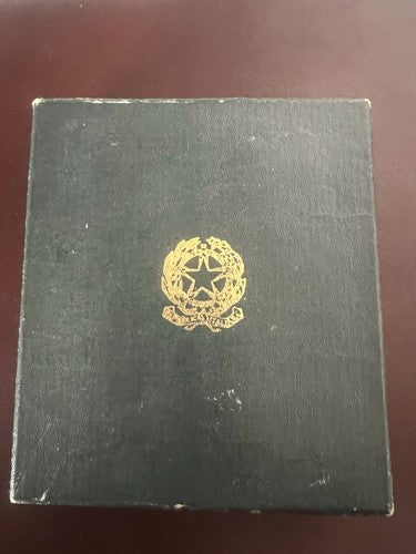 🔴 CAVALIERE scatola medaglia onorificenza custodia astuccio cofanetto N.1