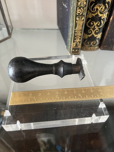 🔴 Timbro ceralacca NULLA di legno -metallo vintage anche inchiostro